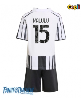 Juventus Pierre Kalulu #15 Echipament de Fotbal Replică 2025-26 Copii Acasa (+ Șorturi)